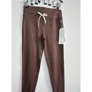 Vuori Halo Vintage Legging DreamKnit S Women Ankle Chocolate Milk Heather